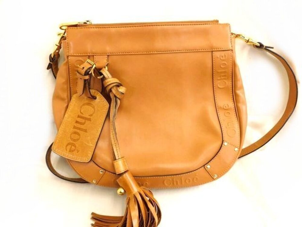 Chloe Shoulder Bag Eden Leather Brown